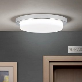 Plafoniera LED moderna LEROX 20cm crom