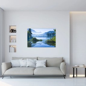 Tablou cu lac montan (90x60 cm)