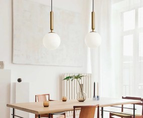 Pendul design modern MUSA transparent/negru