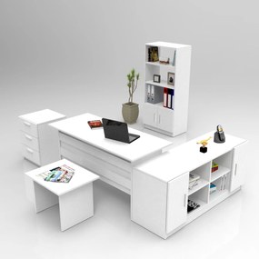 Set de mobilier pentru birou VO15-W alb