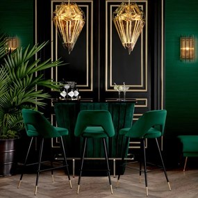 Scaun de bar design LUX, Bar Stool Avorio verde H-100cm 112054 HZ