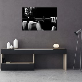 Tablou - Femeie cu o sabie (90x60 cm)