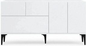 Comoda GLISE, alb, PAL melaminat, 150x35x75 cm