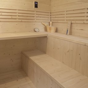 Vonkajšia sauna Eldur s 8 kW ohrievačom & príslušenstvom