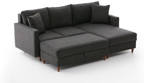 Canapea de colț Eva Right - Anthracite
