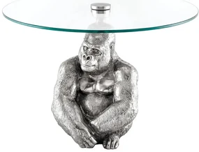 Masuta auxiliara design unicat Kong 60cm, argintiu A-45435 VC