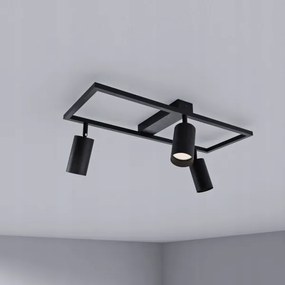 Plafonieră cu 3xGU10/30W/230V neagră