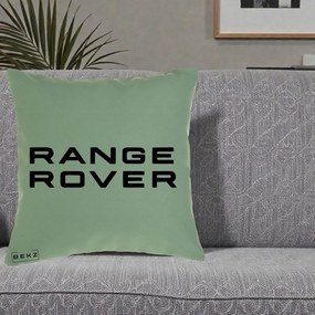 Perna Personalizata cu emblema Range Rover, 40x40 cm, Verde, Husa Detasabila, Perna Inclusa, BEKZ®