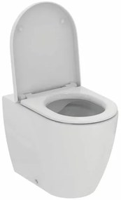 Set vas WC pe pardoseala Ideal Standard Ellisse rimless cu capac softclose alb