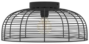 Plafonieră Eglo 43896 RINROE 1xE27/40W/230V negru