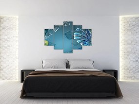 Tablou - Frunzele plantelor tropicale (150x105 cm)