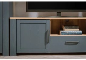 Set Living Boho Stejar Riviera Si Stejar Bleumarin, 362.5 Cm