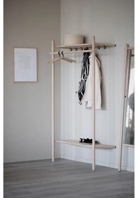 Set pentru hol în culoare naturală din lemn masiv de stejar Milford - Rowico