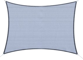 Outsunny Voile d'ombrage rectangulaire 4 x 3 m polietilen de înaltă densitate Protecție UV Cu sac de depozitare - Nuanță de gri | Aosom Romania