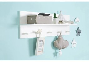 Cuier pentru copii alb de perete Dreamworld 3 – Roba