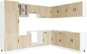 vidaXL Set dulap de bucătărie din 14 piese „Kalmar” lemn stejar Sonoma