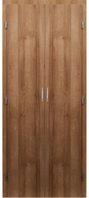 Usa debara dubla Usa pentru camara Toc fix semirotund 90mm, 910 - 1800 x2080, Stejar, Folie Decor