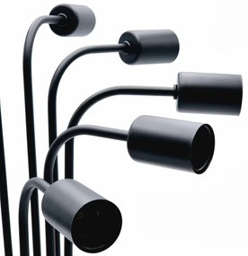 Lustră aplicată TRINITY 10xE27/15W/230V negru