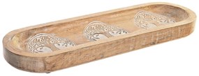 Platou Mandala Mango din lemn 46x13.5 cm