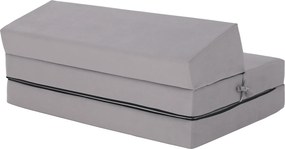 Saltea/scaun pliabil, 2 in 1, gri deschis, VEDIS