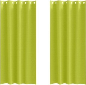 vidaXL Perdele Opaque cu Inel 2 pcs Verde 245 x 140 cm Poliester