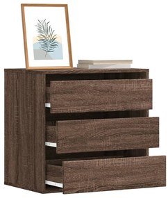 vidaXL Dulap colț cu sertare stejar maro 60x41x58 cm lemn prelucrat