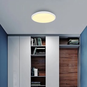 Plafonieră LED Globo 41569-18W XANDER LED/18W/230V 3000K d. 35 cm alb