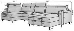 Coltar extensibil Berrto pe stanga Manhattan 18