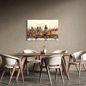 Tablou - Toamna în orașul pictat (90x60 cm)