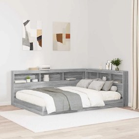 vidaXL Tăblie de depozitare cu raft sonoma gri 140 cm Lemn compozit