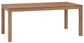 Masa din lemn masiv de tec cu finisaj natural, 180 x 90 x 76 cm 1, 180 x 90 x 76 cm