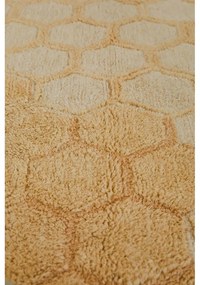 Covor galben ocru lavabil/țesut manual din bumbac 140x200 cm Sweet Honey – Lorena Canals