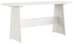 Set mobilier de bucatarie, 3 piese, alb, lemn masiv de pin Alb, 1