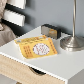 HOMCOM Comodă de noapte cu design scandinav elegant și practică, ideală pentru orice interior | Aosom Romania