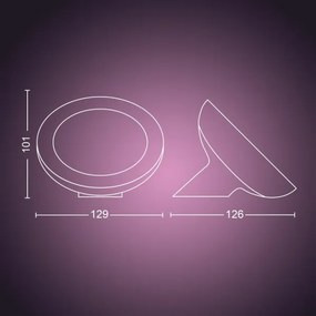 Philips - LED RGB Lampă de masă dimmabilă Hue BLOOM 1xLED/7,1W/230V