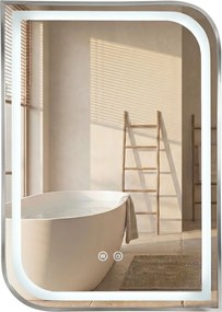 Oglindă LED ZONE 70x50 BRUSH NICKEL