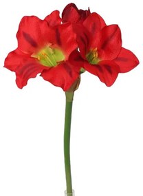 Amaryllis artificial roșu, 52 cm