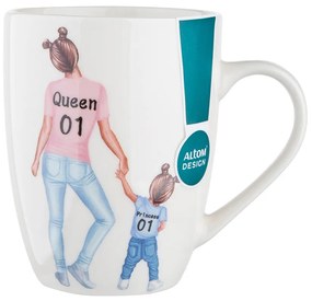 Cană din porțelan Altom Queen - girl, 300 ml