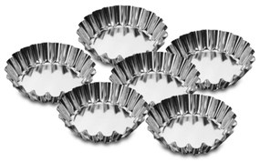 Set forma prajituri individuale, 6 piese, 9cm, SNB