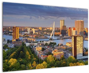 Tablou - Panorama Rotterdamului, Țările de Jos (90x60 cm)