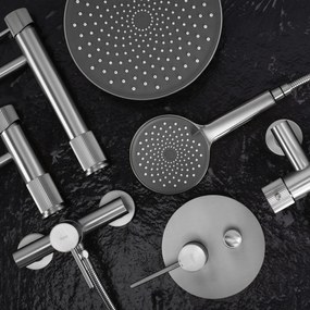 Baterie de duș REA Lungo Stripe BRUSH NICKEL