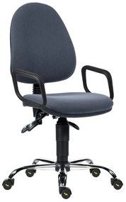 Scaun de lucru Panther Antistatic cu cotiere, gri