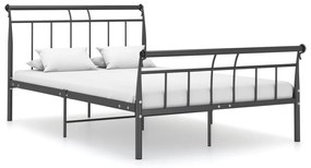 325036 vidaXL Cadru de pat, negru, 120x200 cm, metal