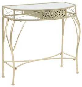 245936 vidaXL Masă laterală stil franțuzesc, auriu, 82 x 39 x 76 cm, metal