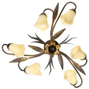 Plafonieră ONLI ALGA 6xE14/6W/230V bronz