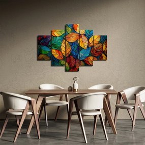 Tablou - Mozaic din frunze (150x105 cm)