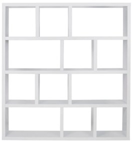 Bibliotecă albă 150x159 cm Berlin – TemaHome