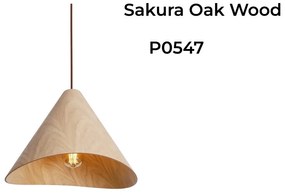 Pendul, Lustra din lemn design scandinav Sakura Oak