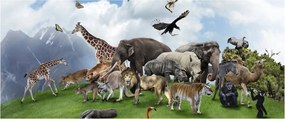 Tablou - Animale pe insulă (120x50 cm)