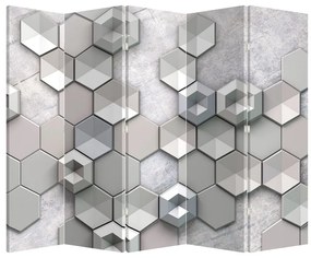Paravan - Abstracție 3D (210x170 cm)